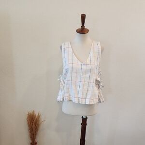 Madewell Plaid Sleeveless Top